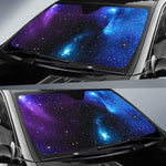 Dark Purple Blue Galaxy Space Print Car Windshield Sun Shade