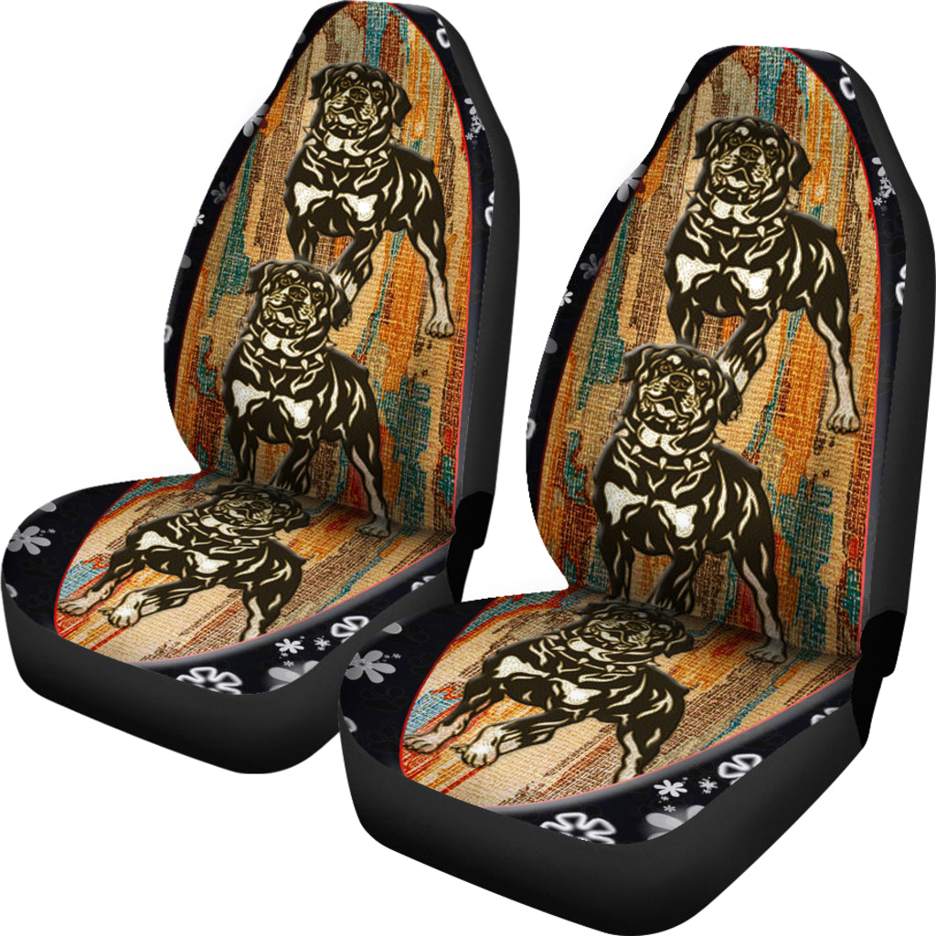 Rottweiler Art Universal Fit Car Seat Covers