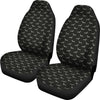 Black Dachshund Pattern Universal Fit Car Seat Covers