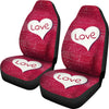 Love Heart Universal Fit Car Seat Covers