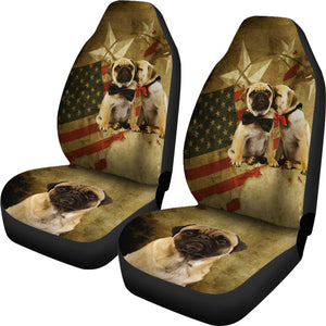 American Pug Universal Fit Car Seat Covers