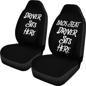 Driver Sits Here (Right) Universal Fit Car Seat Covers