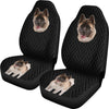 Black Akita Pattern Universal Fit Car Seat Covers