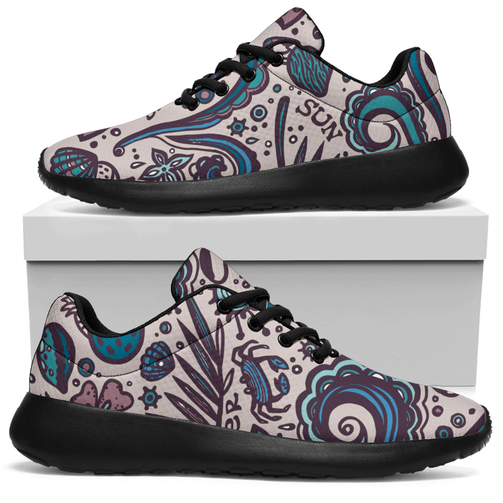 Summer Surfing Pattern Print Walking Shoes