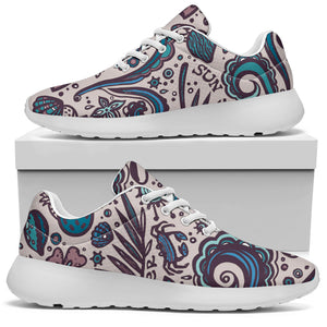 Summer Surfing Pattern Print Walking Shoes