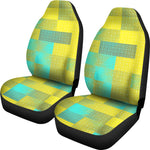 Abstract Yellow Pattern Universal Fit Car Seat Covers