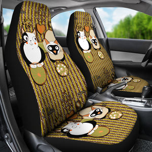 Cute Cartoon Cats Universal Fit Car Seat Covers