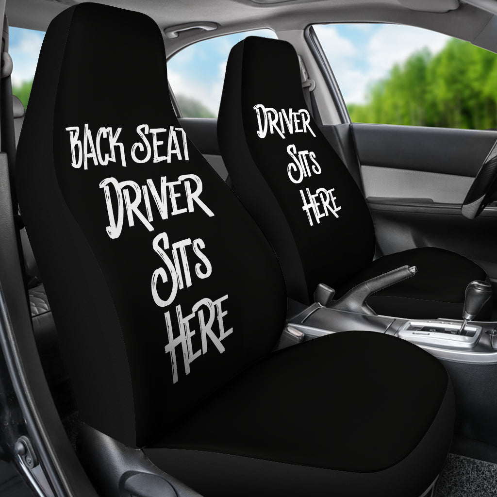 Driver Sits Here (Left) Universal Fit Car Seat Covers