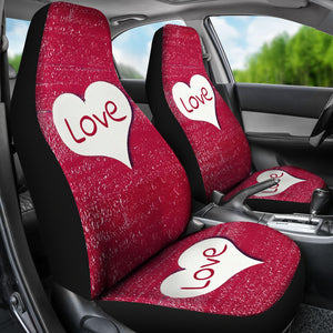 Love Heart Universal Fit Car Seat Covers