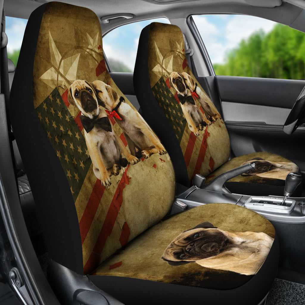 American Pug Universal Fit Car Seat Covers