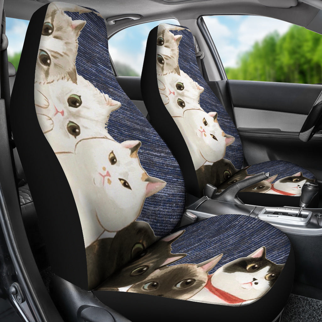 Cute Cats Universal Fit Car Seat Covers