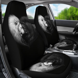 Yin Yang Lion Heart Universal Fit Car Seat Covers