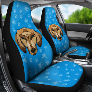 Blue Dachshund Universal Fit Car Seat Covers