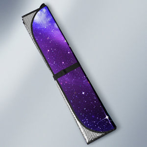 Dark Purple Blue Galaxy Space Print Car Windshield Sun Shade