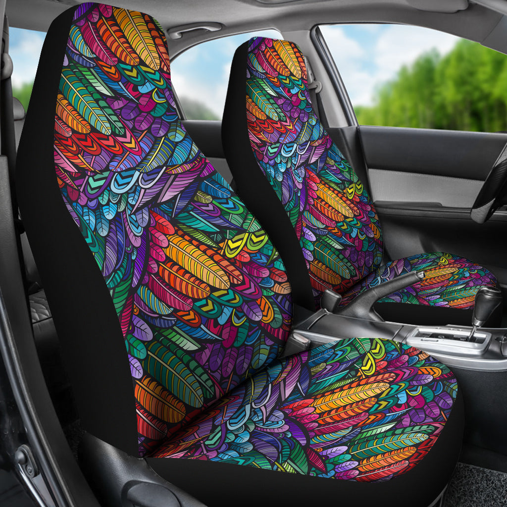 Boho Feathers Universal Fit Car Seat Covers