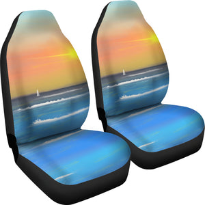 Sunset Ocean View Universal Fit Car Seat Covers