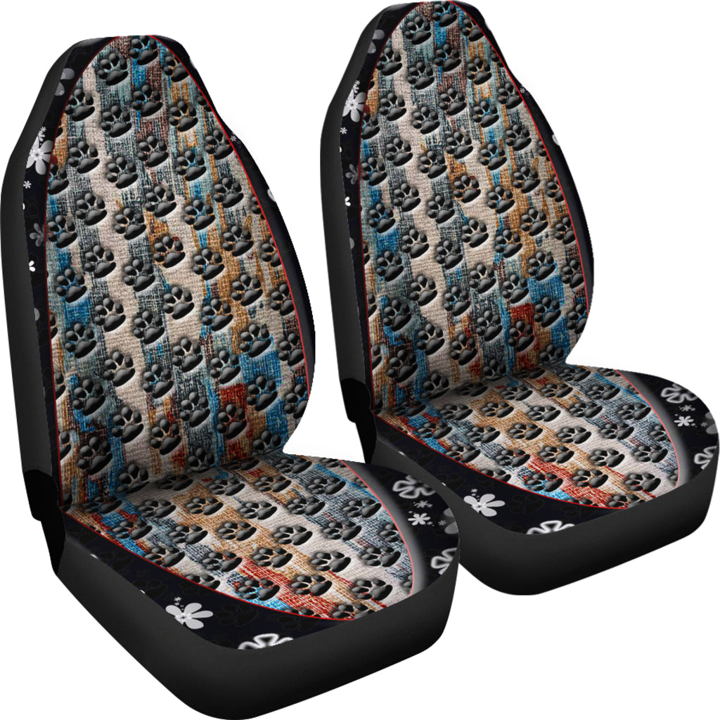 Paws Pattern Universal Fit Car Seat Covers