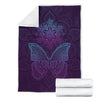 Purple Butterfly Mandala Blanket