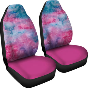 Pink And Blue Watercolor Universal Fit Car Seat Covers