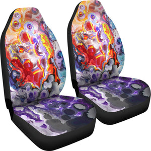 Abstract Colorful Painting Universal Fit Car Seat Covers