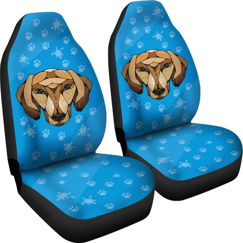 Blue Dachshund Universal Fit Car Seat Covers