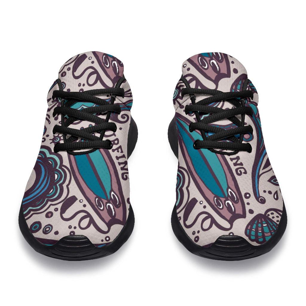 Summer Surfing Pattern Print Walking Shoes