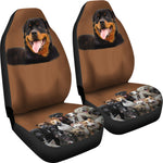 Rottweiler And Friends Universal Fit Car Seat Covers