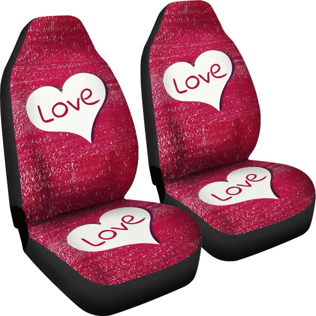 Love Heart Universal Fit Car Seat Covers