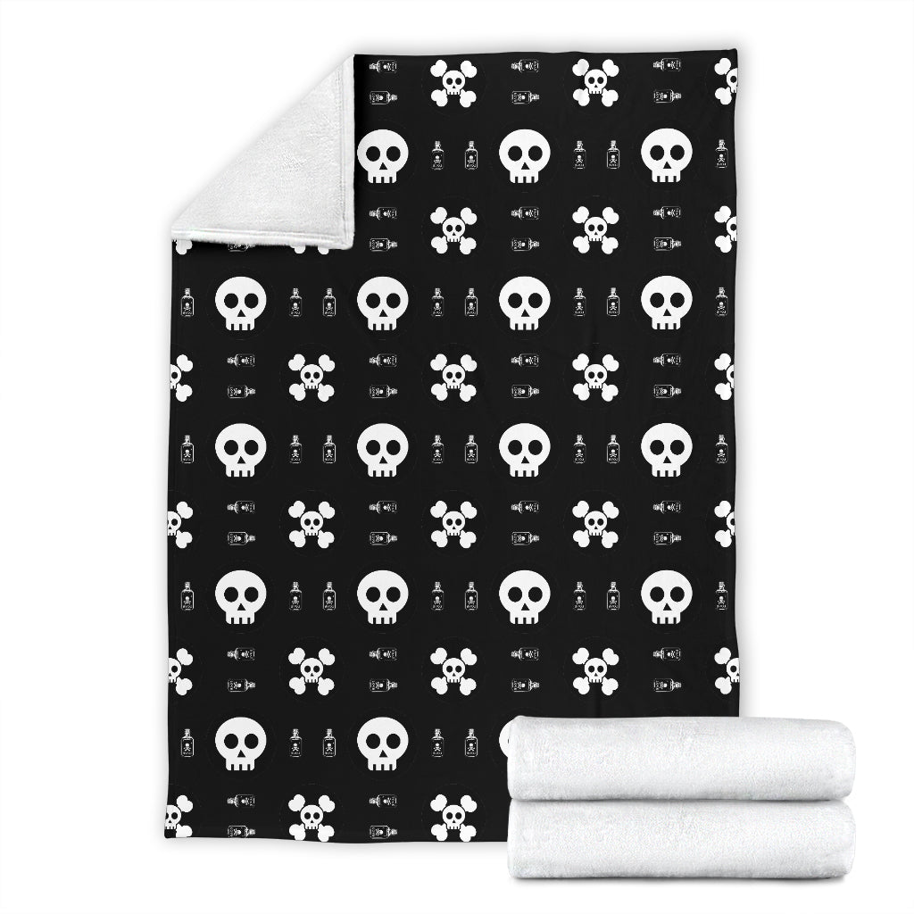 Skull Poison Pattern Blanket