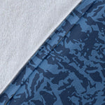 Blue Tiger Camo Blanket