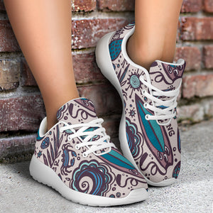 Summer Surfing Pattern Print Walking Shoes