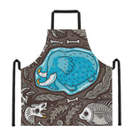 Frozen Mammoth And Fossil Print Apron