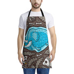 Frozen Mammoth And Fossil Print Apron