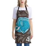 Frozen Mammoth And Fossil Print Apron
