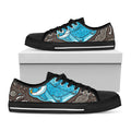 Frozen Mammoth And Fossil Print Black Low Top Sneakers