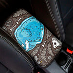 Frozen Mammoth And Fossil Print Car Center Console Cover