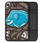 Frozen Mammoth And Fossil Print Car Center Console Cover