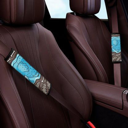 Frozen Mammoth And Fossil Print Car Seat Belt Covers