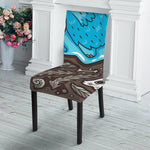 Frozen Mammoth And Fossil Print Dining Chair Slipcover