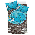 Frozen Mammoth And Fossil Print Duvet Cover Bedding Set