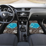Frozen Mammoth And Fossil Print Front Car Floor Mats