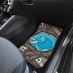 Frozen Mammoth And Fossil Print Front Car Floor Mats