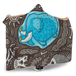 Frozen Mammoth And Fossil Print Hooded Blanket