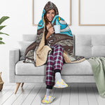 Frozen Mammoth And Fossil Print Hooded Blanket