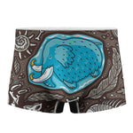 Frozen Mammoth And Fossil Print Men's Boxer Briefs