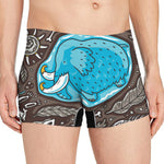 Frozen Mammoth And Fossil Print Men's Boxer Briefs