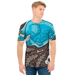 Frozen Mammoth And Fossil Print Men's T-Shirt
