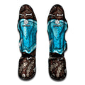 Frozen Mammoth And Fossil Print Muay Thai Shin Guards