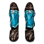 Frozen Mammoth And Fossil Print Muay Thai Shin Guard