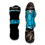 Frozen Mammoth And Fossil Print Muay Thai Shin Guard